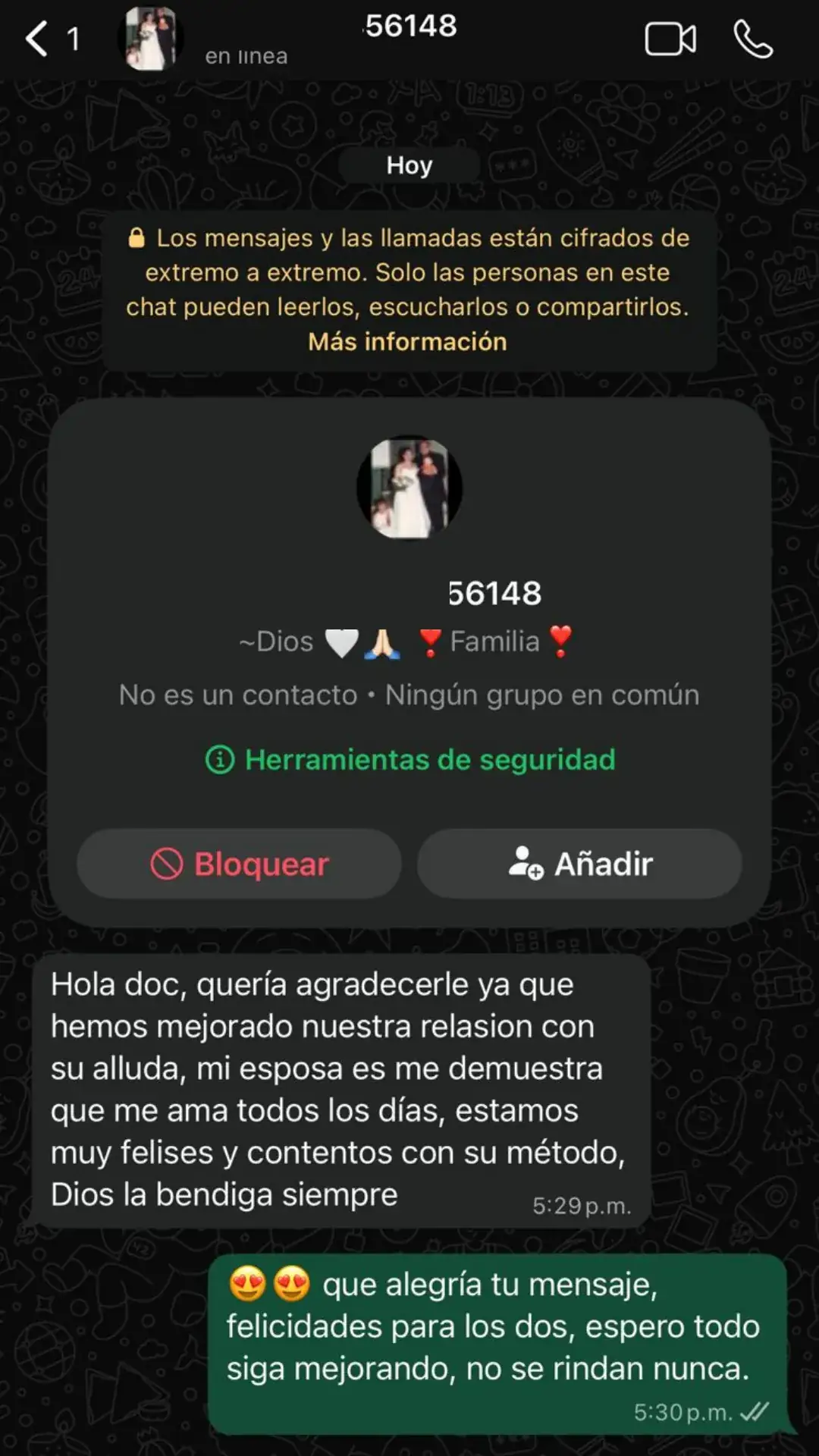 Testimonio de matrimonio mejorado